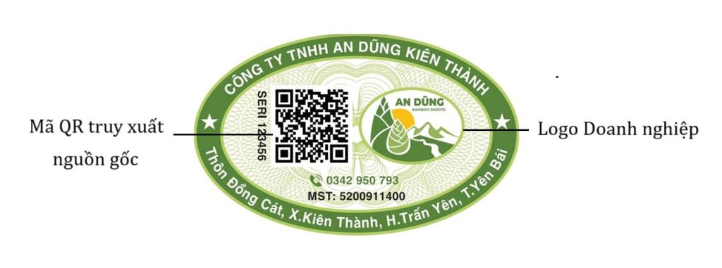 Cấu tạo của Tem truy xuất nguồn gốc