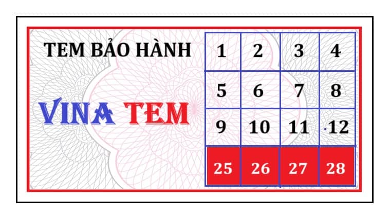 Tem bảo hành
