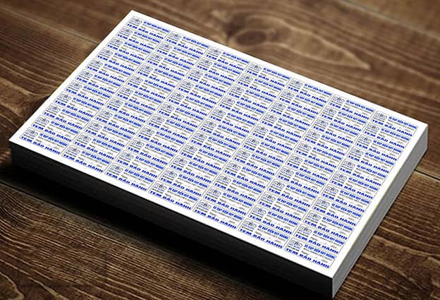 Tem decal vỡ in