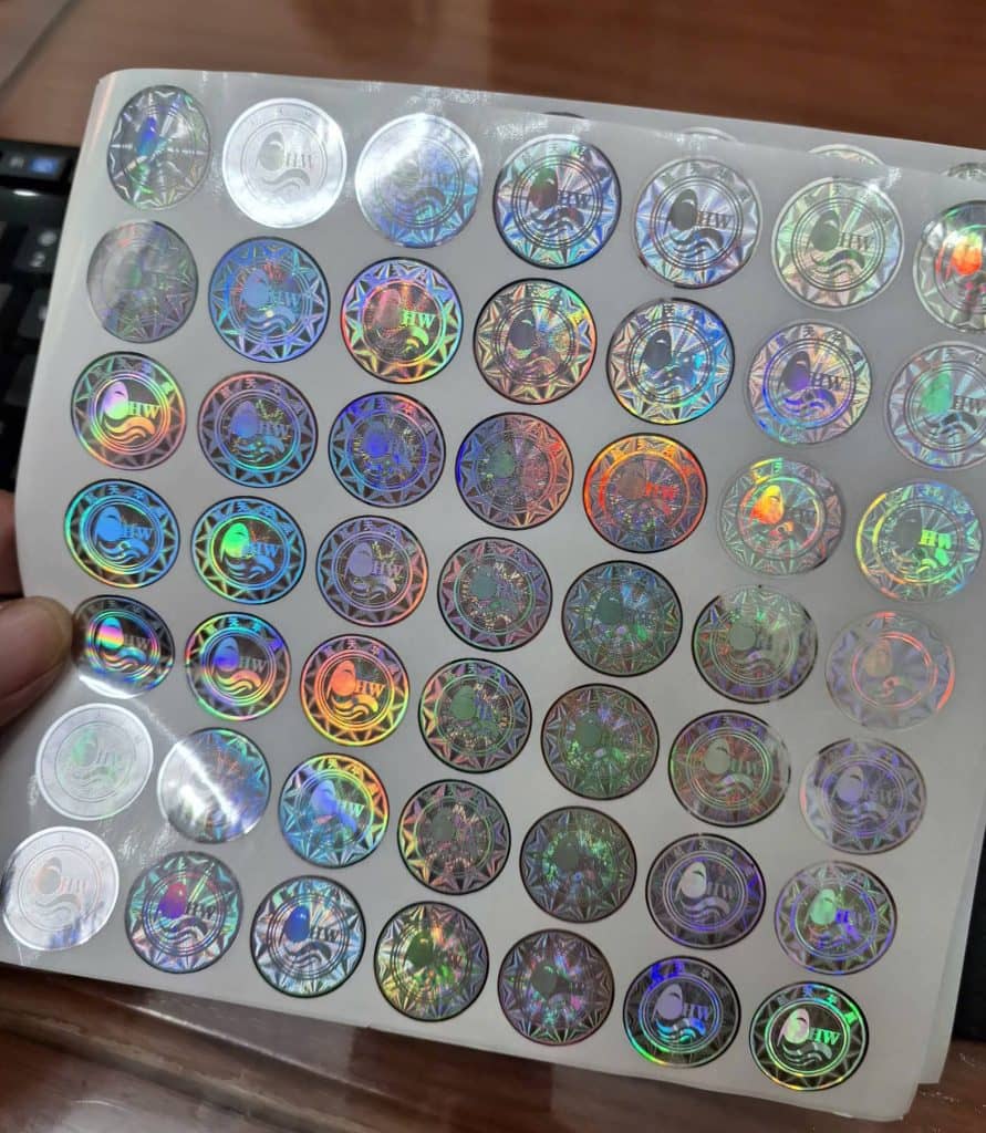 Tem hologram tổ ong tờ