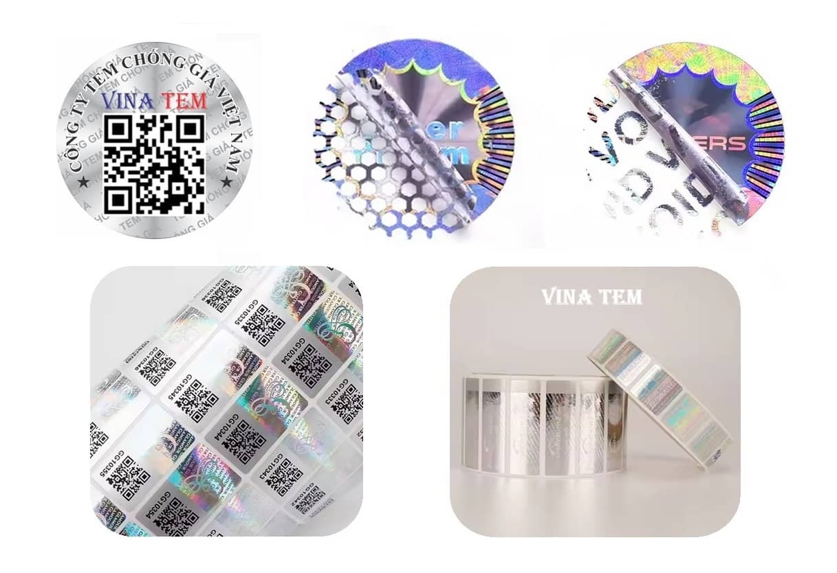 Tem hologram - Tem 7 màu