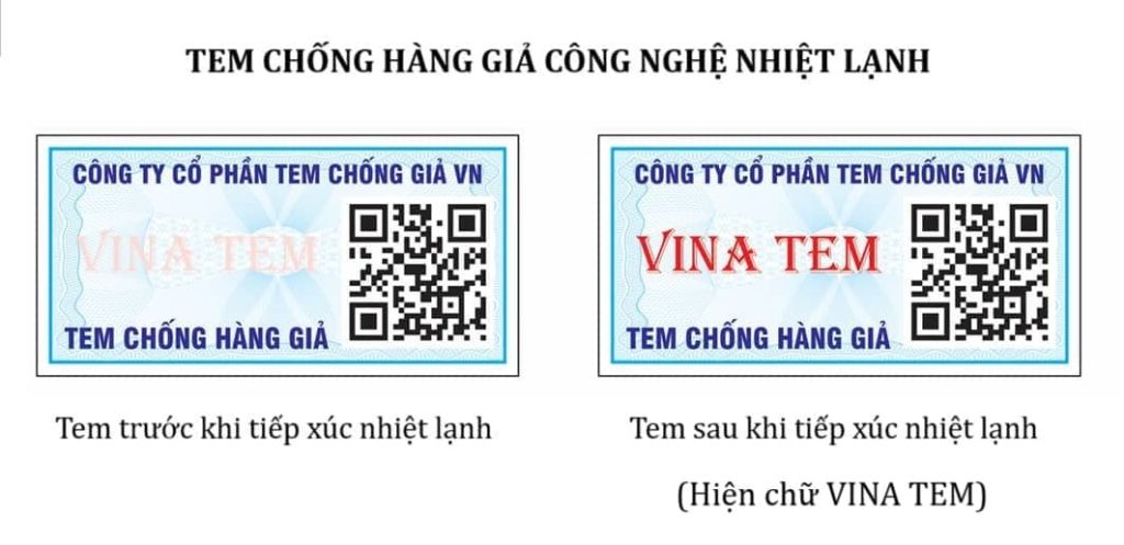 Tem chống hàng giả công nghệ nhiệt lạnh