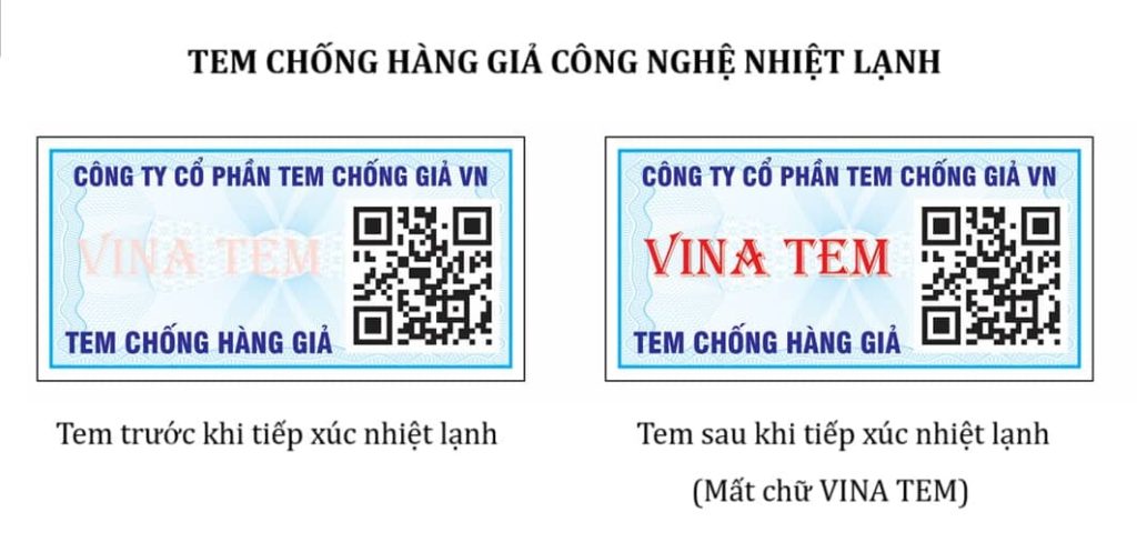 Tem chống hàng giả công nghệ nhiệt lạnh