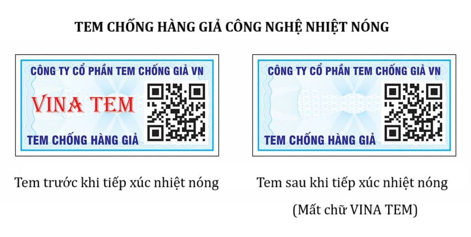 Tem chống hàng giả công nghệ nhiệt nóng